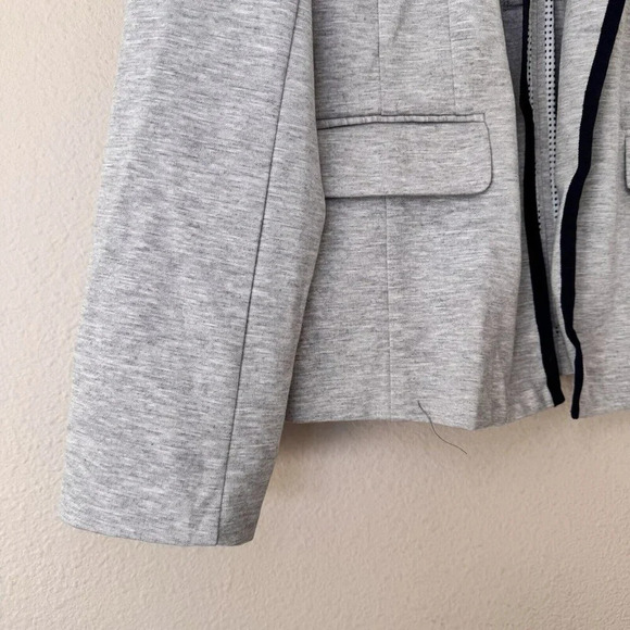 Ellen Tracy Company French Long Sleeve Jacket Gray Size Small Blue - Picture 2 of 7